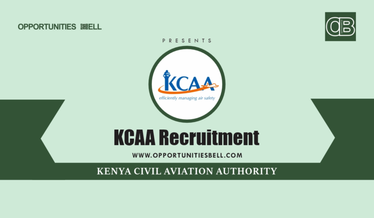 KCAA Recruitment 2025/2026 Job Application Form Portal