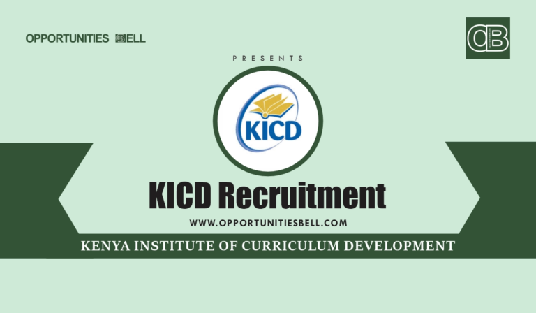 KICD Recruitment 2025/2026 Job Application Form Portal