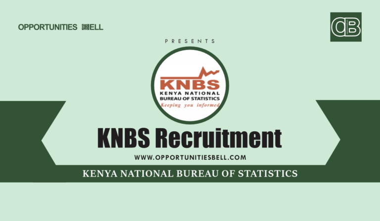 KNBS Recruitment 2025/2026 Application Form Portal