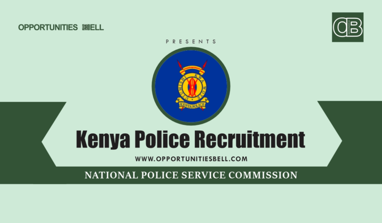 Kenya Police Recruitment 2025/2026 Dates, Application Form Portal