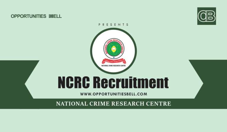 NCRC Recruitment 2025/2026 Application Form Portal