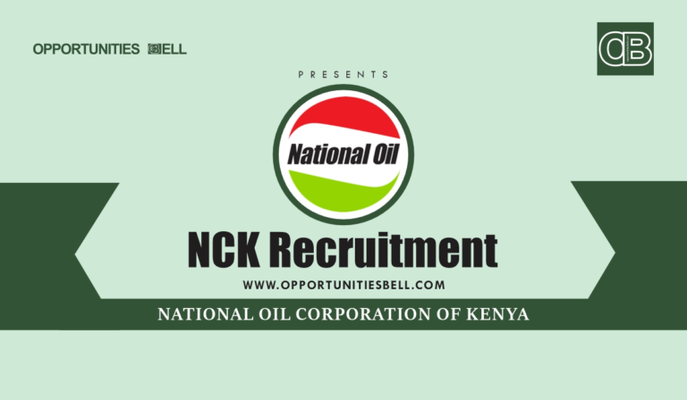 National Oil Corporation of Kenya Recruitment 2025 Jobs Portal