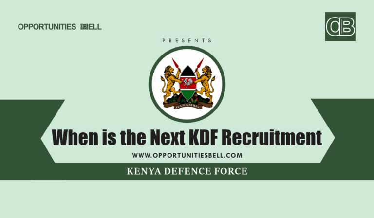 When is the Next KDF Recruitment in Kenya 2025?